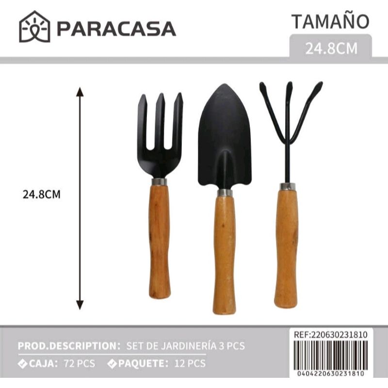 GENERICO - SET  3 PALA MINI PARACASAMAX