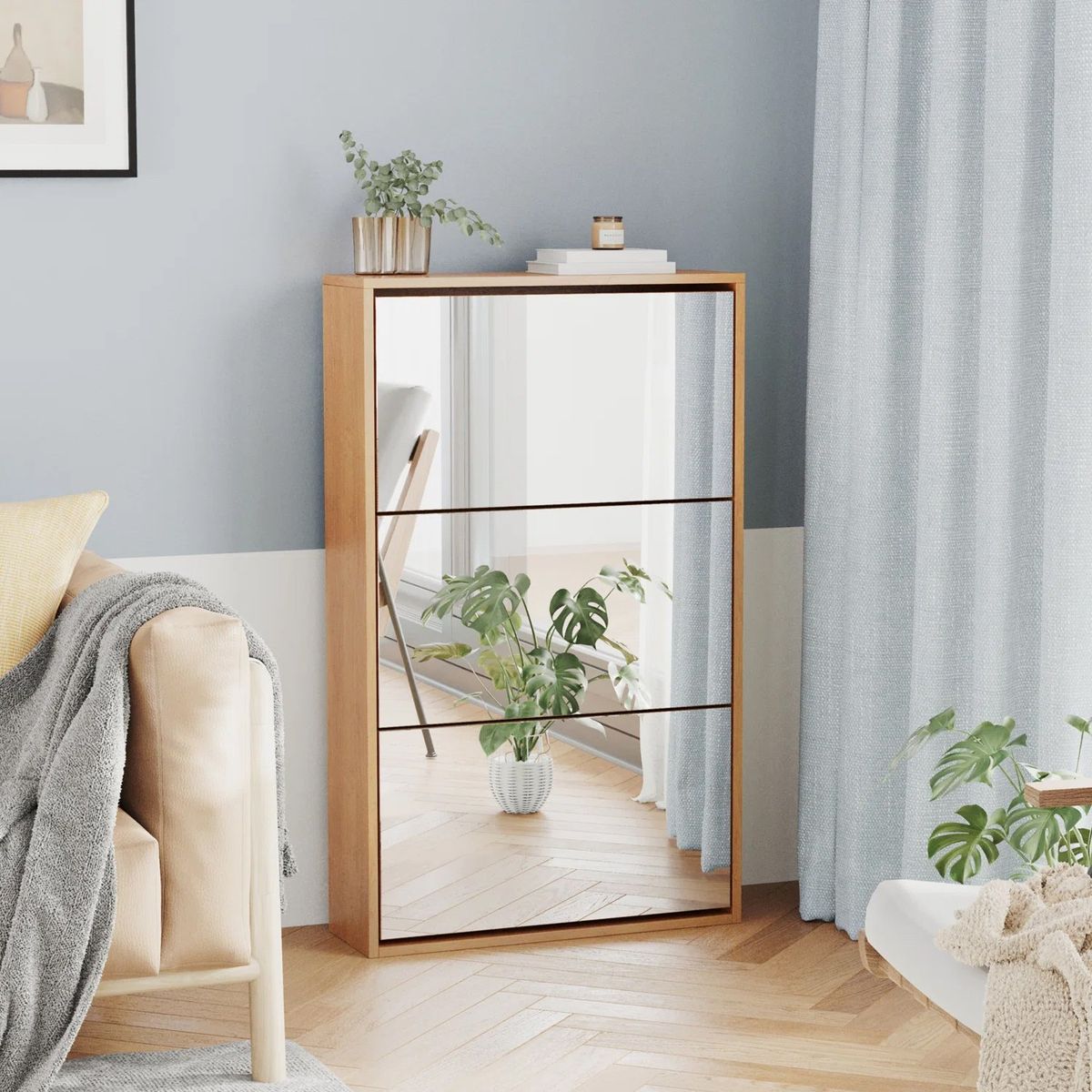 VENTITAS HOME - Zapatera Moderna Pámela Ventitas Home Color Haya