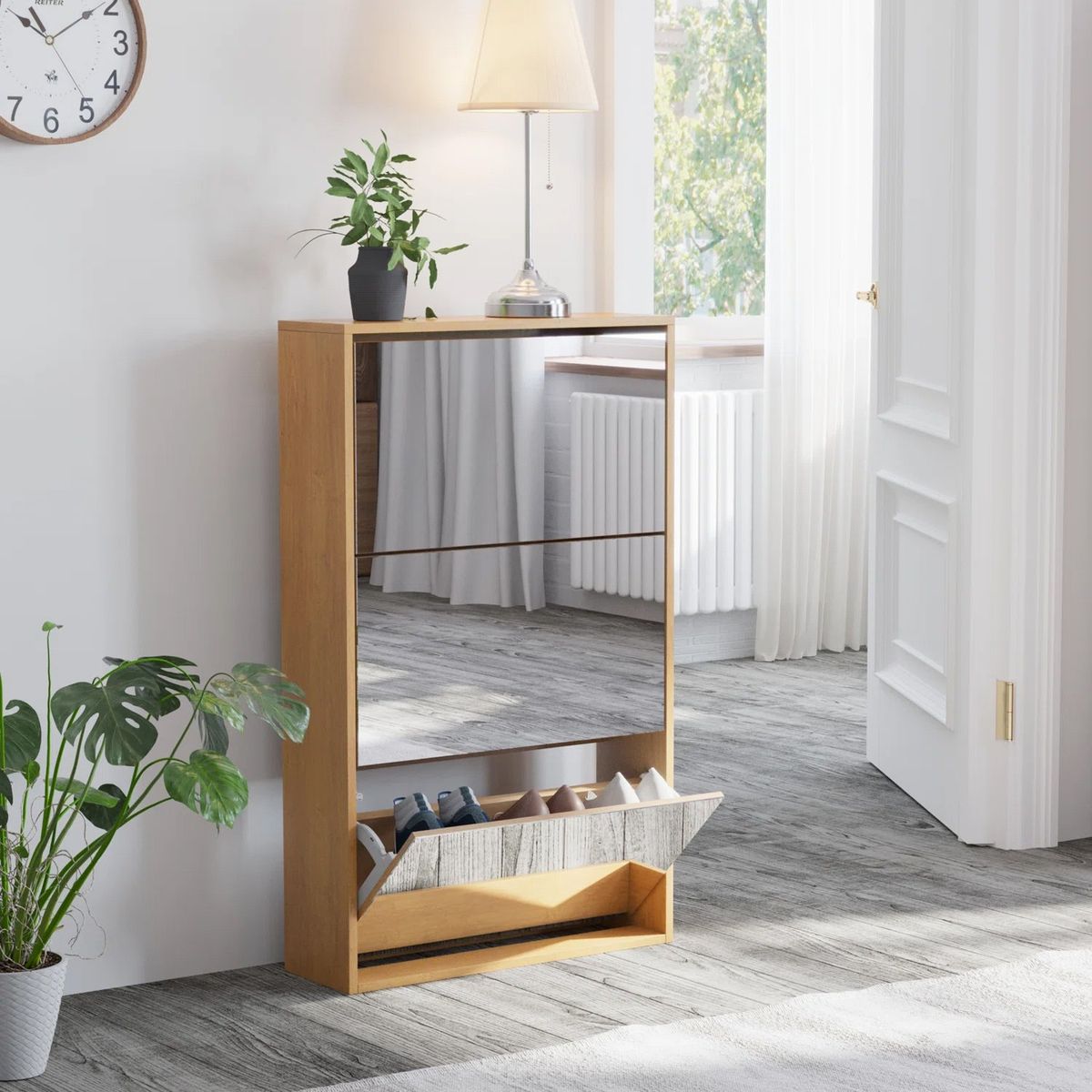 VENTITAS HOME - Zapatera Moderna Pámela Ventitas Home Color Haya