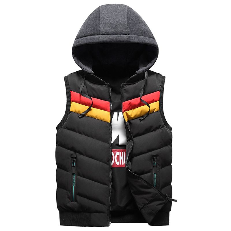 GENERICO - CHALECO REVERSIBLE SLIMFIT CON CAPUCHA  DESMONTABLE