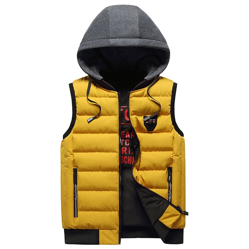 GENERICO - CHALECO REVERSIBLE SLIMFIT CON CAPUCHA  DESMONTABLE