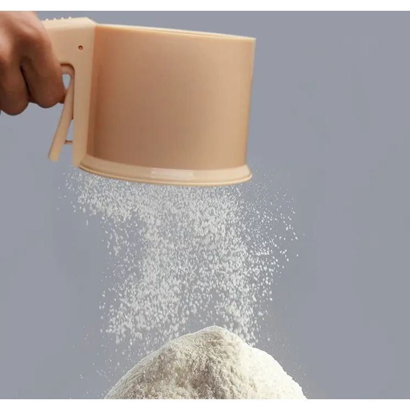 GENERICO - Colador de Harina Azucar con Mecanismo de Tamizado Manual