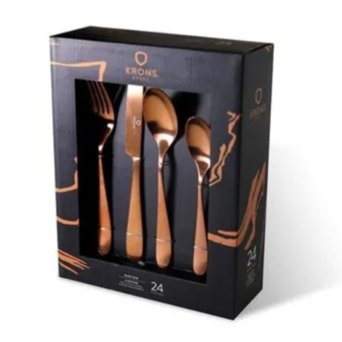 KRONS - Set Cubiertos X 24 Pz Cooper