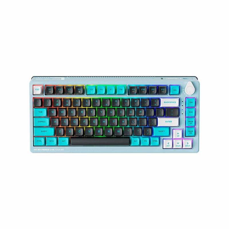 MACHENIKE - Teclado Gamer Machenike K600T B82 Tri-Mode Rgb Linear Switch Blue