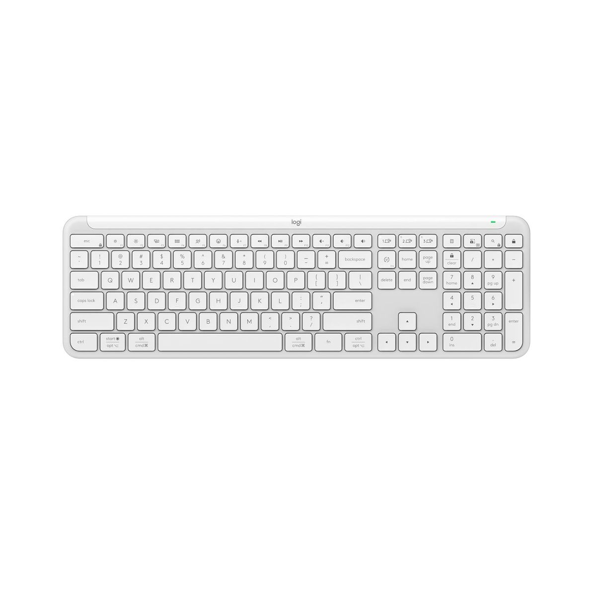 LOGITECH - Teclado Logitech Signature Slim Silent K950 Wireless BoltBT Sp White