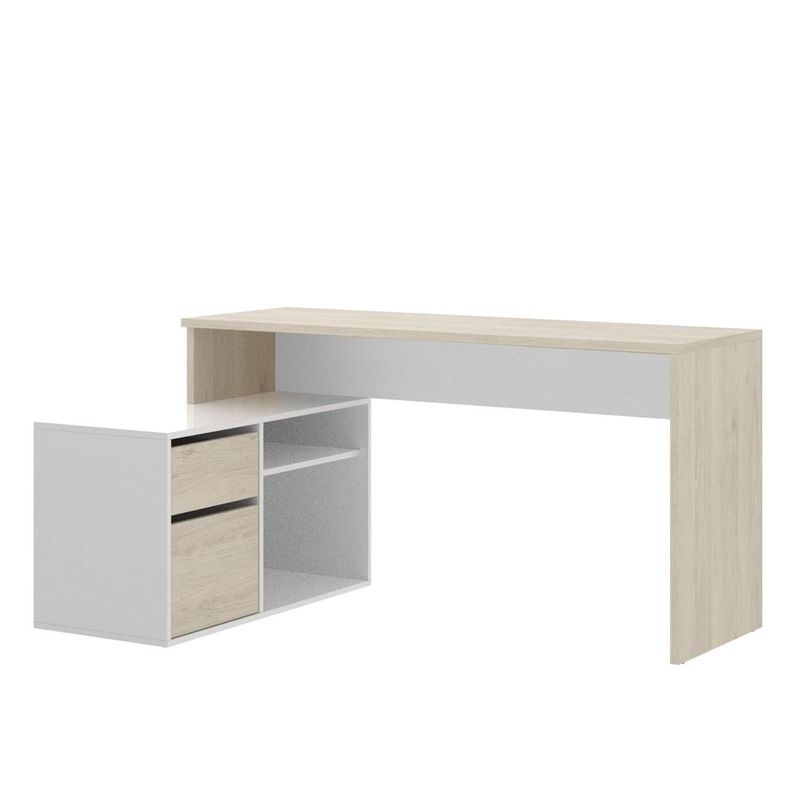 MUEBLES CRISOSTOMO - Escritorio Gerencial Moderno Blanco 140cm