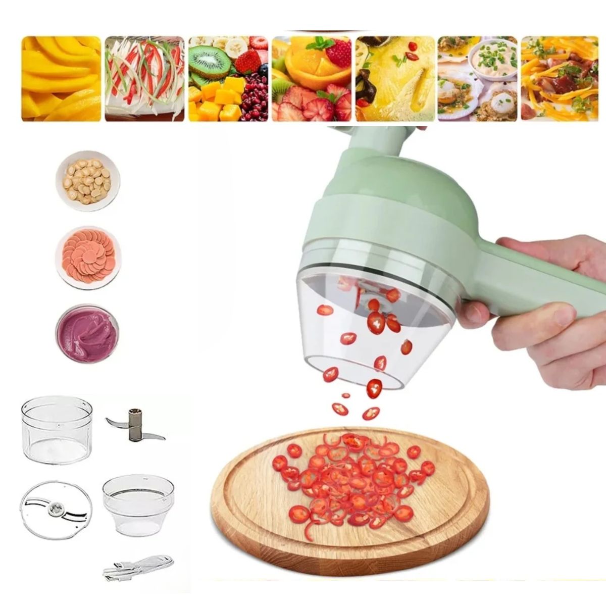 OEM - Picador de Verduras Multifuncional 4 en 1