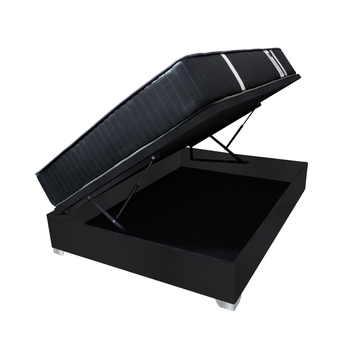 BARAKA HOME - Cama Box Espacio Trento Dual Rest 2 plz - Negro