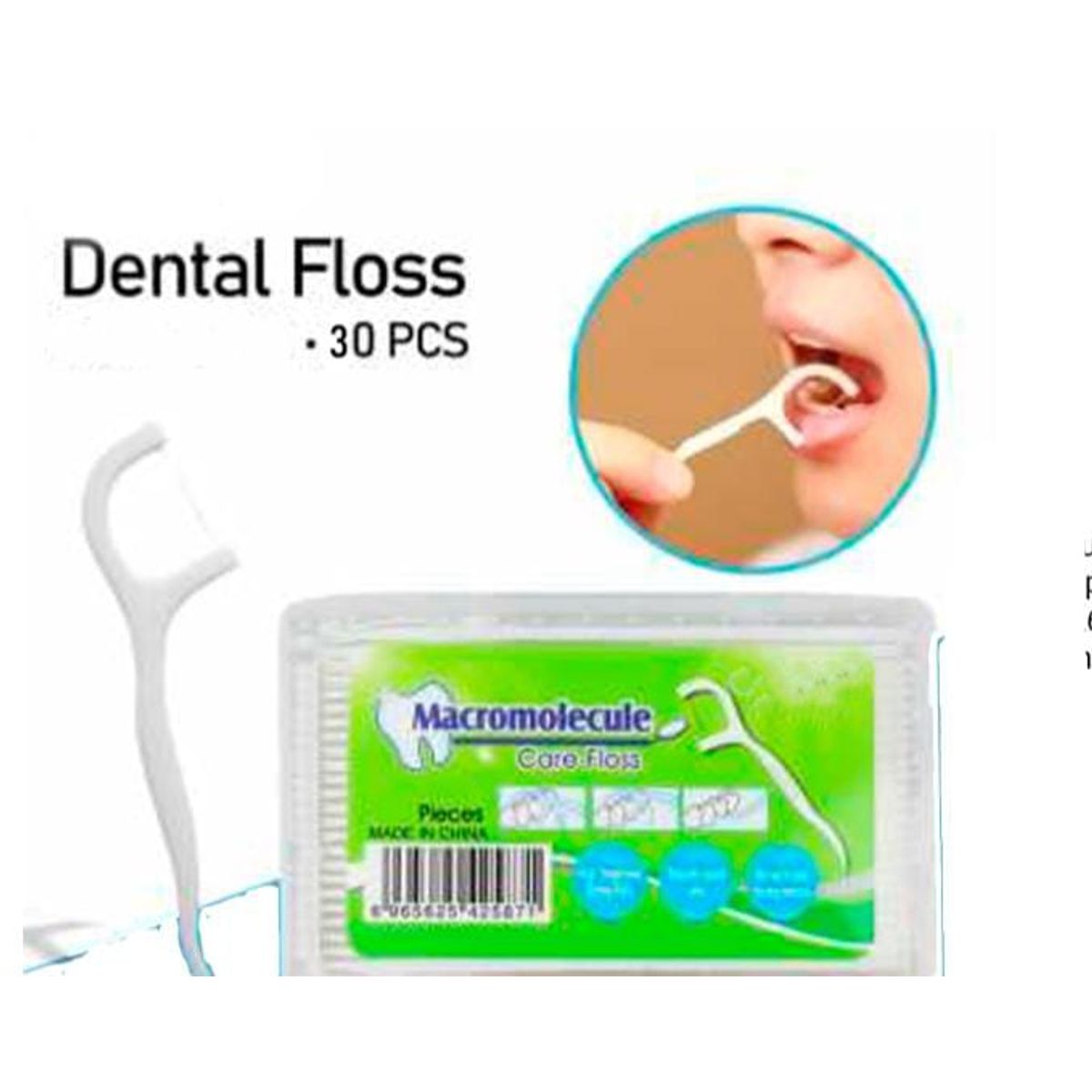 GENERICO - Hilo Dental Blanco para Adultos Pack