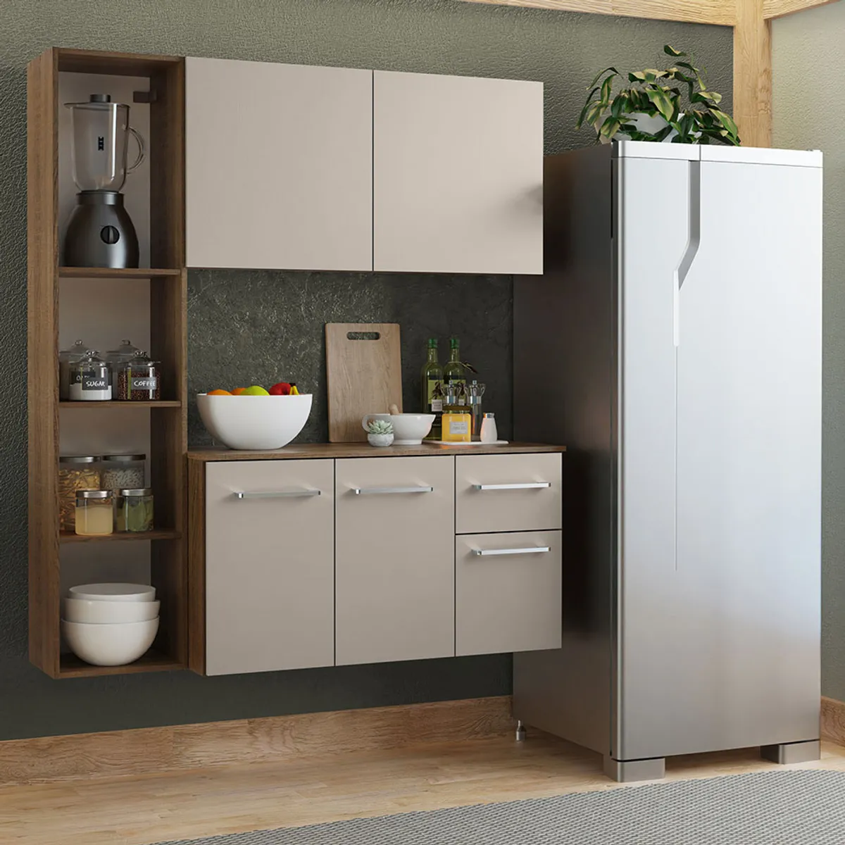 MADESA - Mueble de Cocina Compacta Elevada Easy 120 cm - Con Encimera