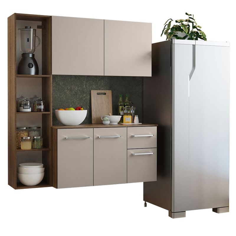 MADESA - Mueble de Cocina Compacta Elevada Easy 120 cm - Con Encimera