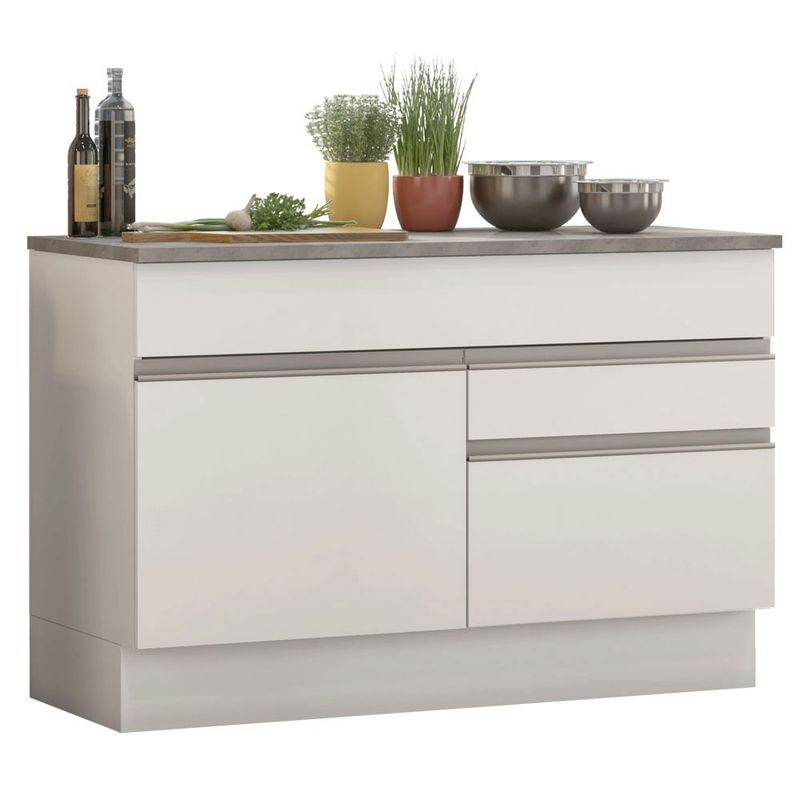 MADESA - Mueble de Cocina Glamy 120 cm - Mostrador para Lavadero con Encimera