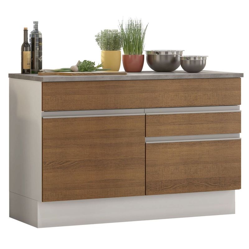 MADESA - Mueble de Cocina Glamy 120 cm - Mostrador para Lavadero con Encimera