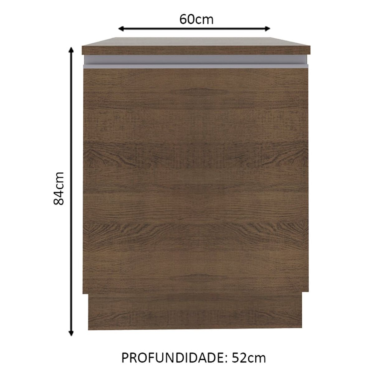 MADESA - Mueble de Cocina Glamy 60 cm 1 Puerta