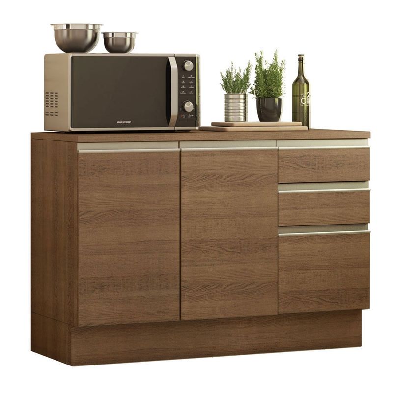 MADESA - Mueble de Cocina Glamy 120 cm - Mostrador para Lavadero con Encimera
