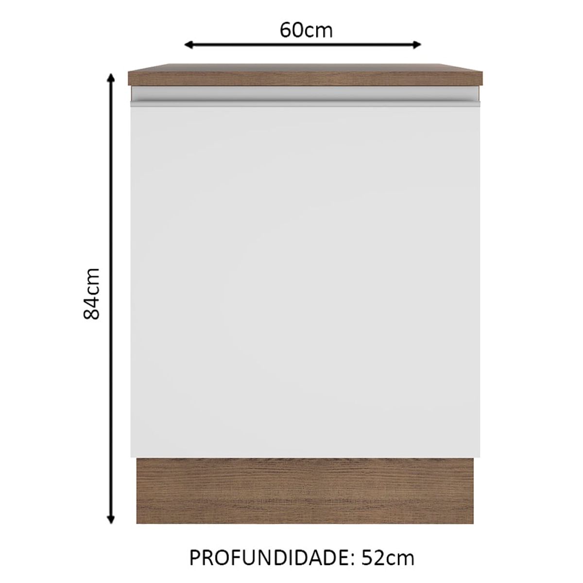 MADESA - Mueble de Cocina Glamy 60 cm 1 Puerta