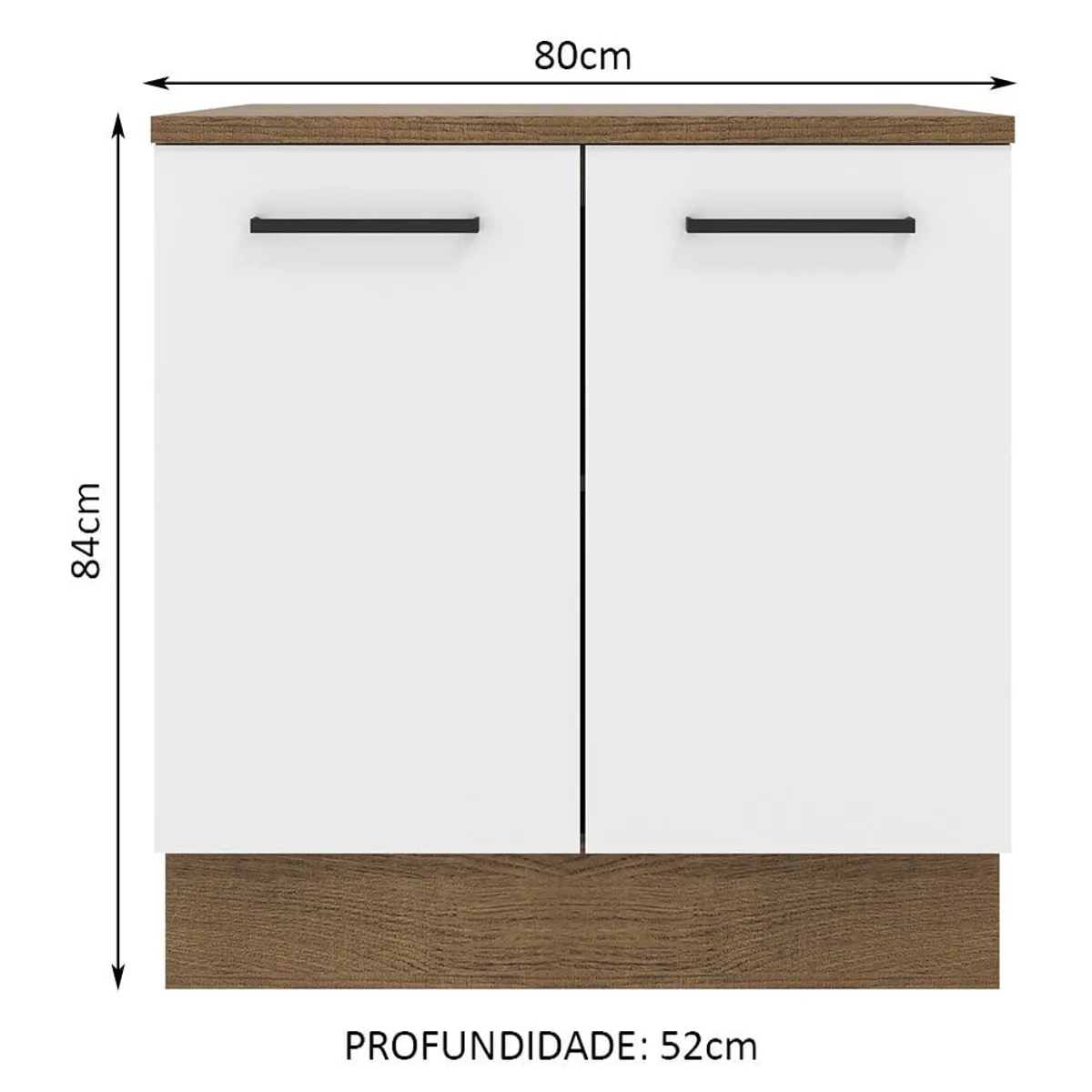 MADESA - Mueble de Cocina Agata 80 cm 2 Puertas