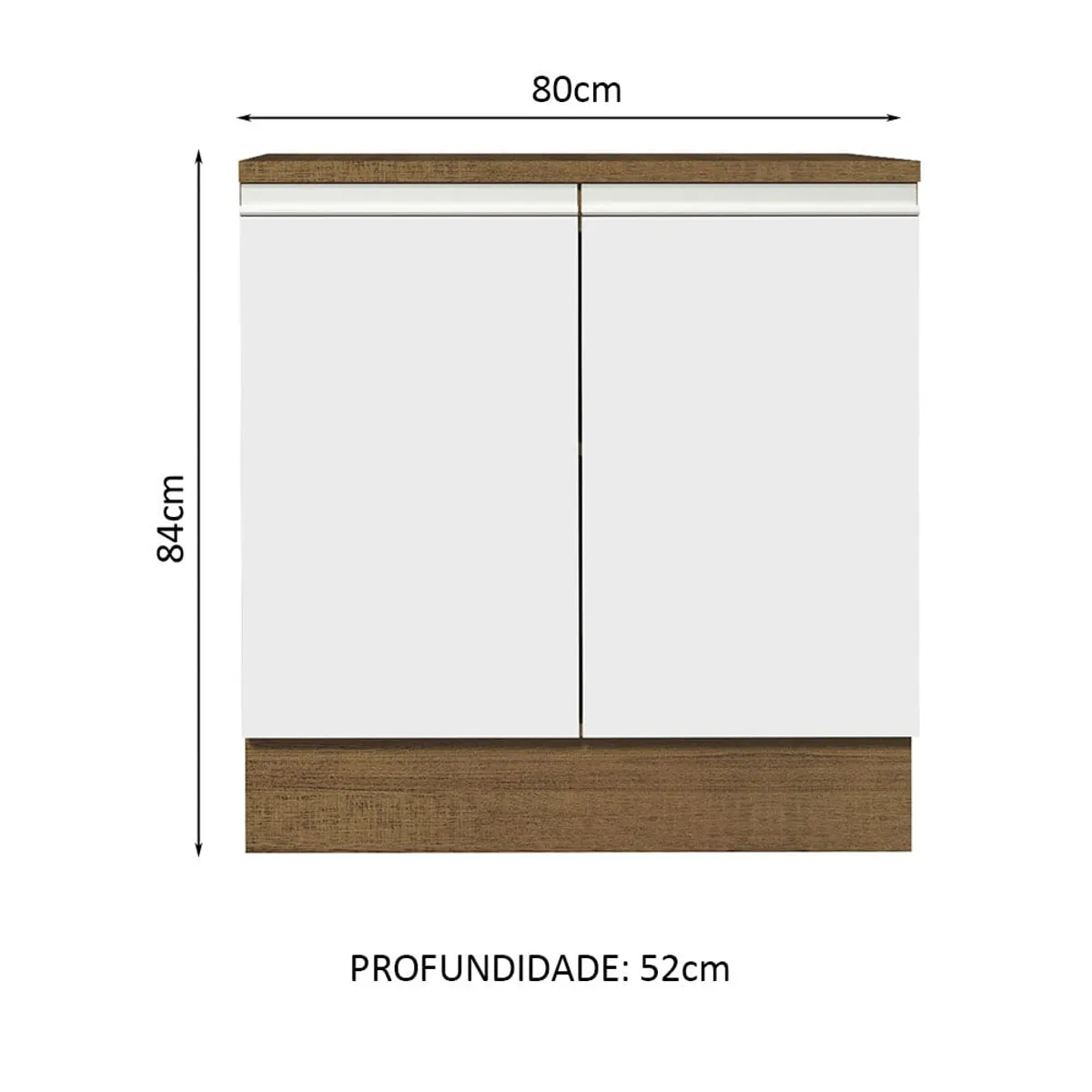 MADESA - Mueble de Cocina Glamy 80 cm 2 Puertas
