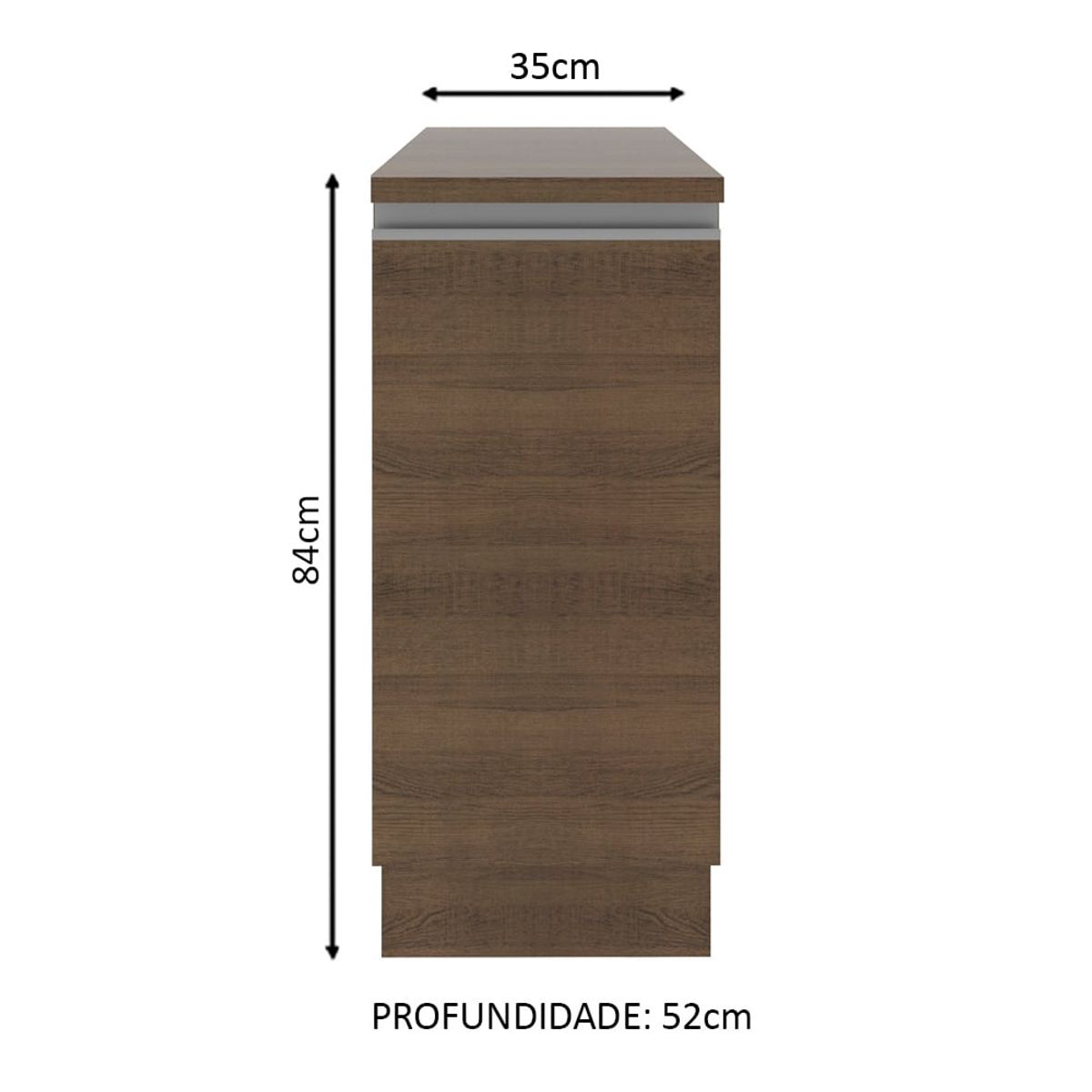 MADESA - Mueble de Cocina Glamy 35 cm 1 Puerta