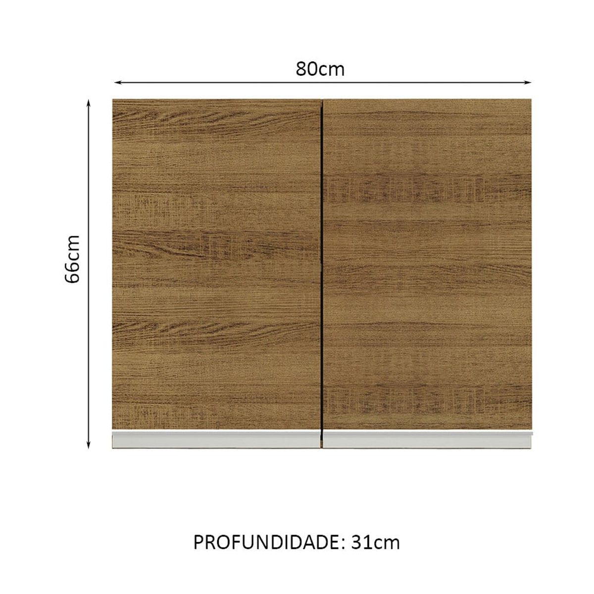 MADESA - Alacena de Cocina Glamy 80 cm 2 Puertas