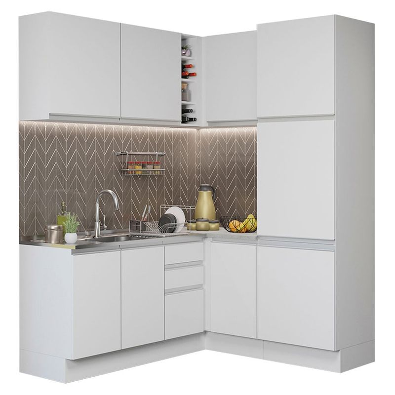 MADESA - Mueble de Cocina Integral de Esquina Glamy 329 cm 01
