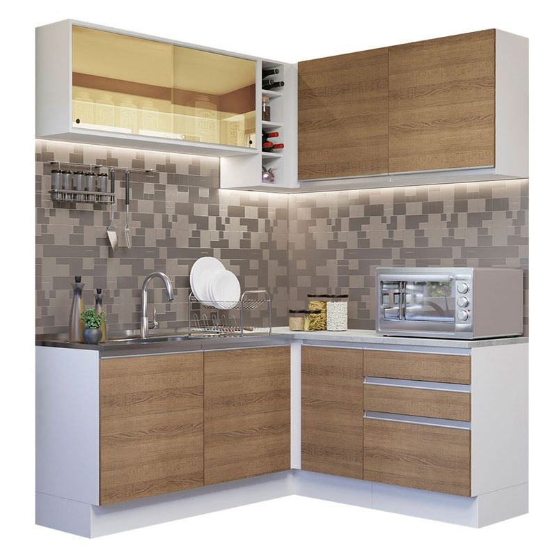 MADESA - Mueble de Cocina Integral de Esquina Glamy 329 cm 02