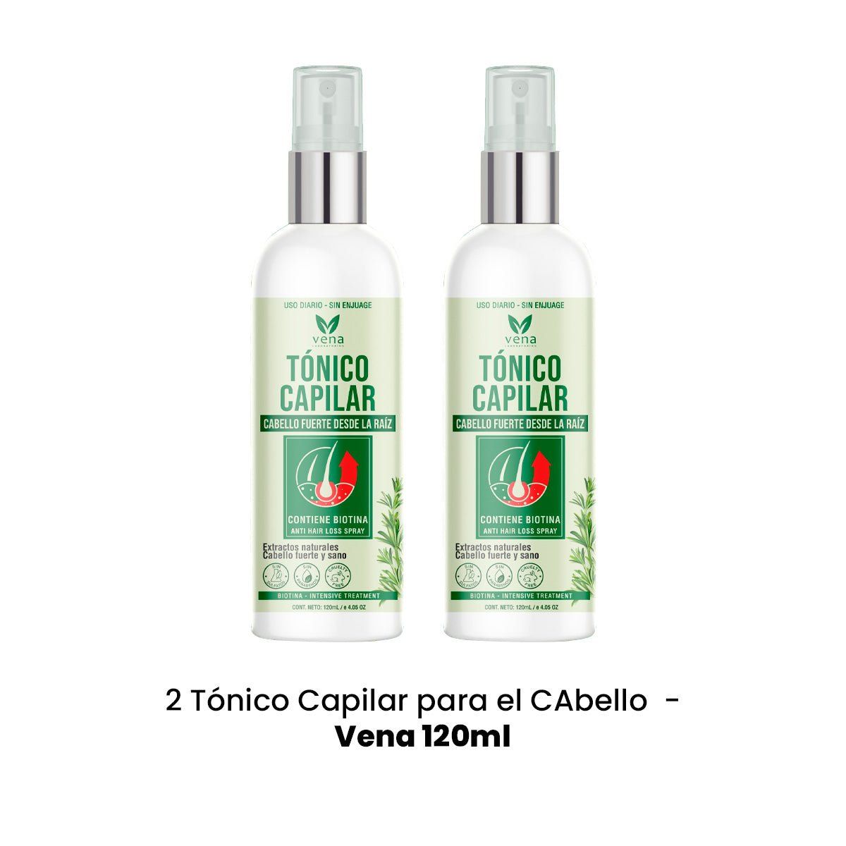 GENERICO - Tónico Capilar 120ml Vena 2 Unidades