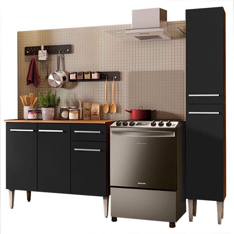 MADESA - Mueble de Cocina Integral Emilly Silver 137 cm