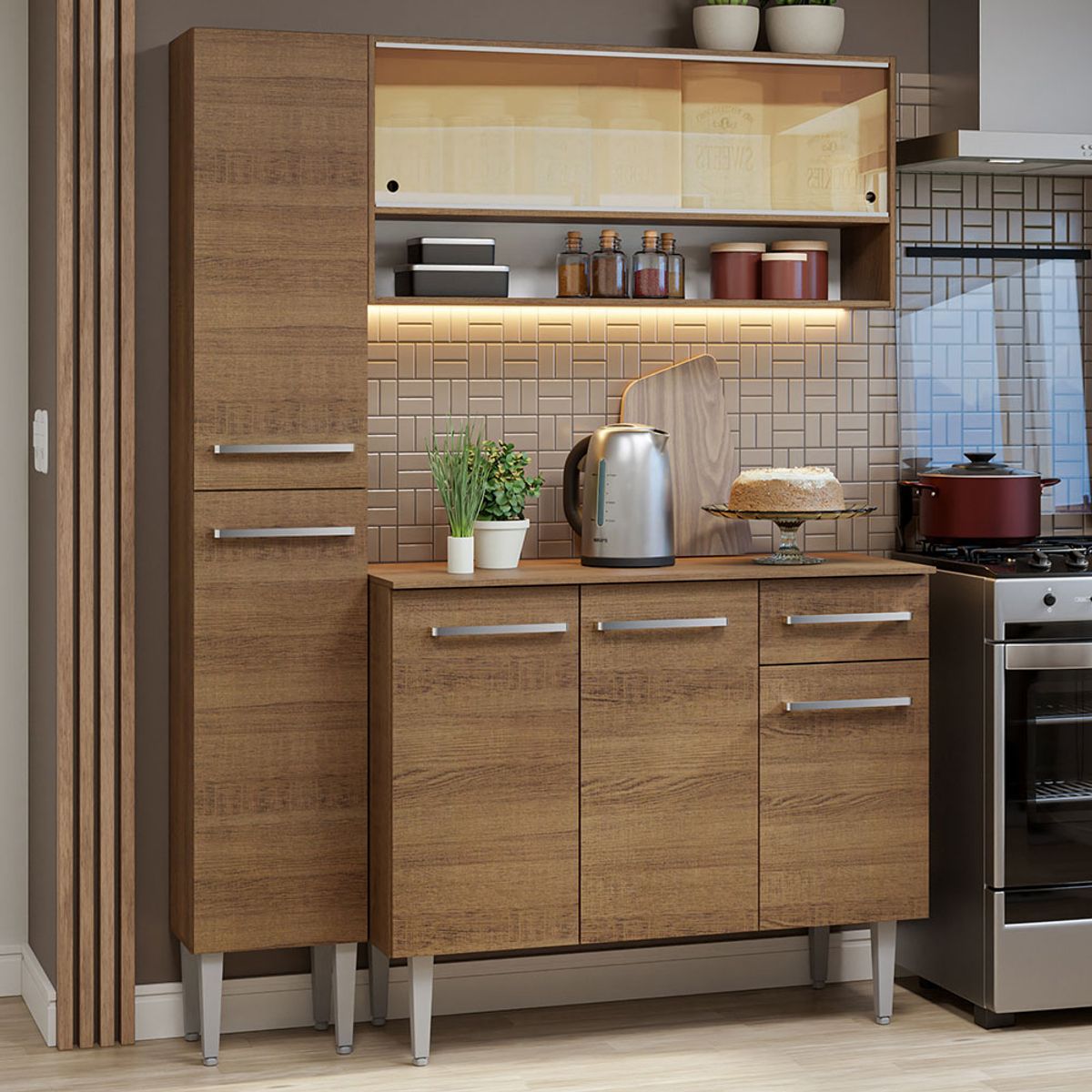 MADESA - Mueble de Cocina Integral Emilly 137 cm 09