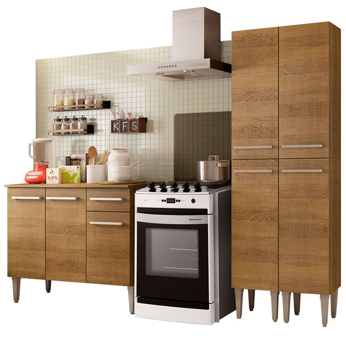 MADESA - Mueble de Cocina Integral Emilly Front 169 cm