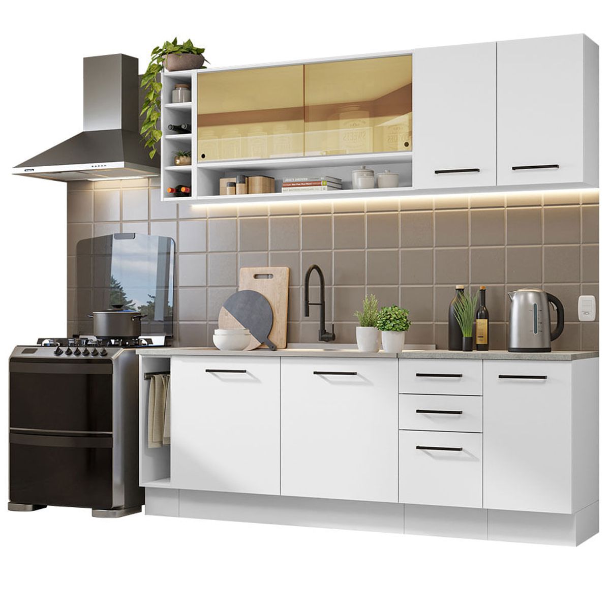 MADESA - Mueble de Cocina Integral Agata Thêmis 220 cm