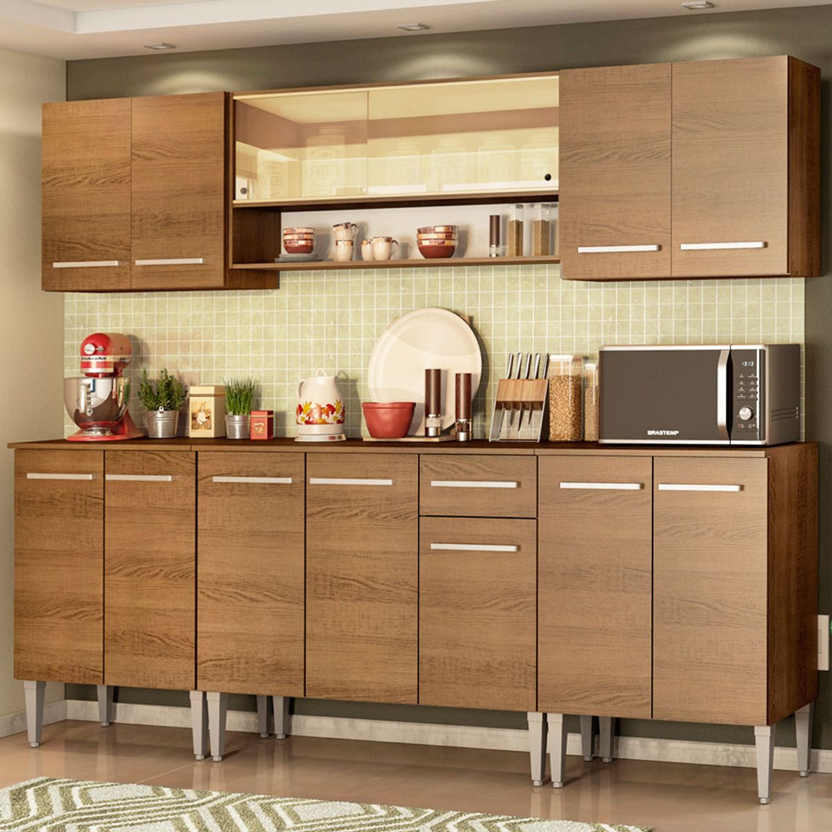 MADESA - Mueble de Cocina Integral Emilly Smile 233 cm