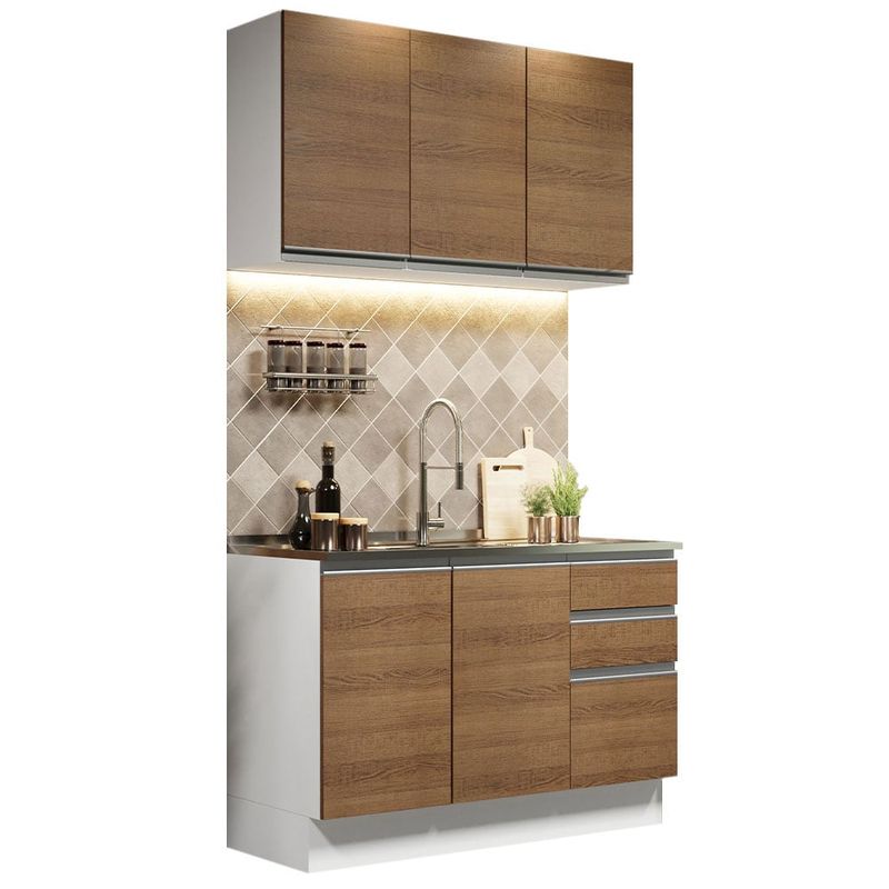 MADESA - Mueble de Cocina Integral Glamy 120 cm - Con Lavadero 01