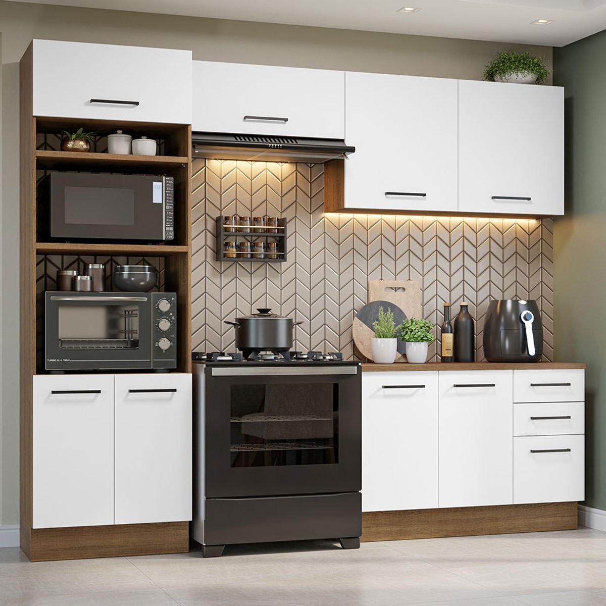 MADESA - Mueble de Cocina Integral Agata 270 cm - Con Encimera 07