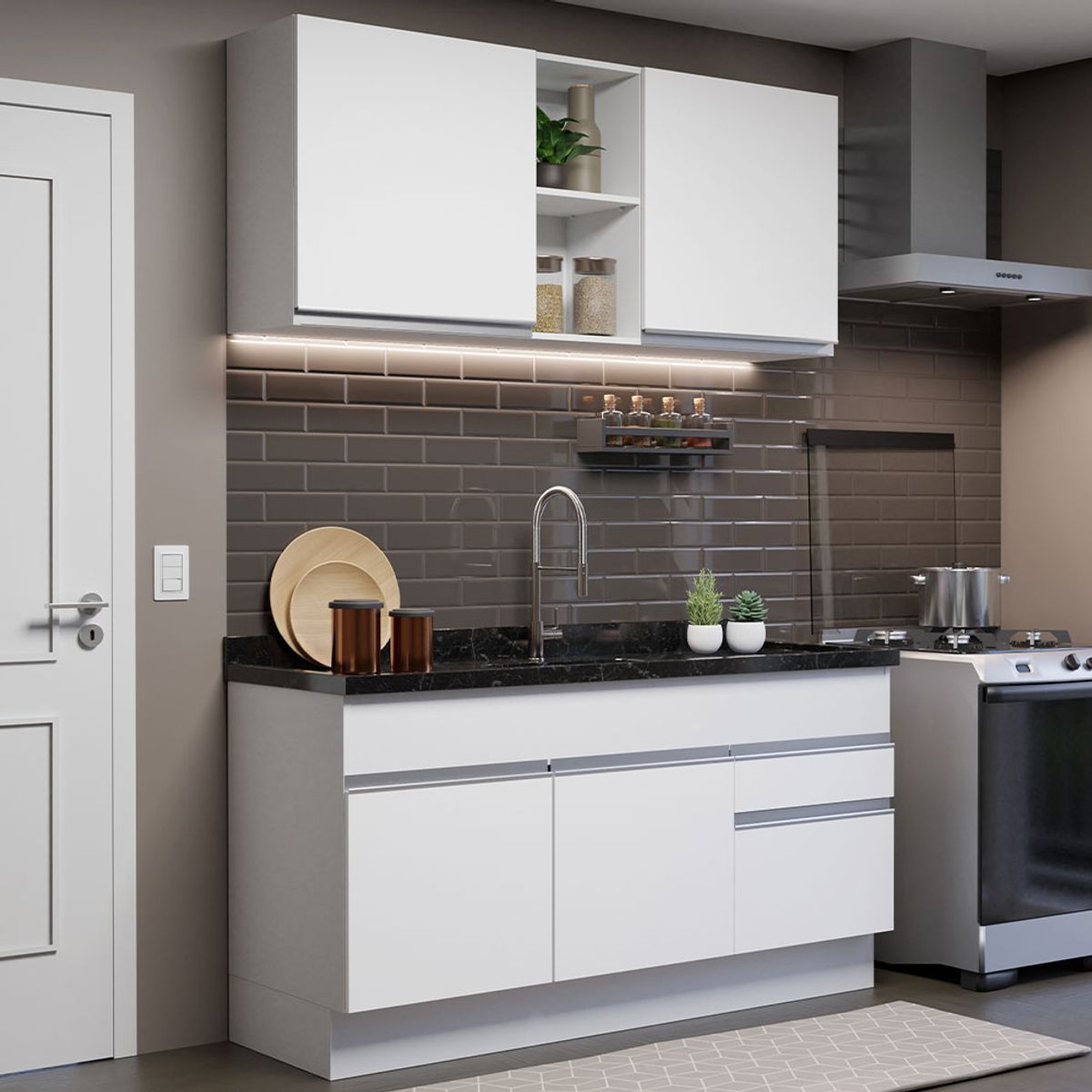 MADESA - Mueble de Cocina Integral Glamy 150 cm 02