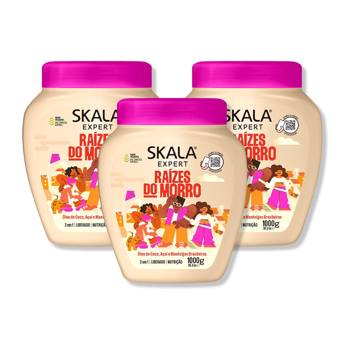 SKALA - RAIZES DO MORRO CREMA TRATAMIENTO 1KG SKALA EXPERT 3 UNID