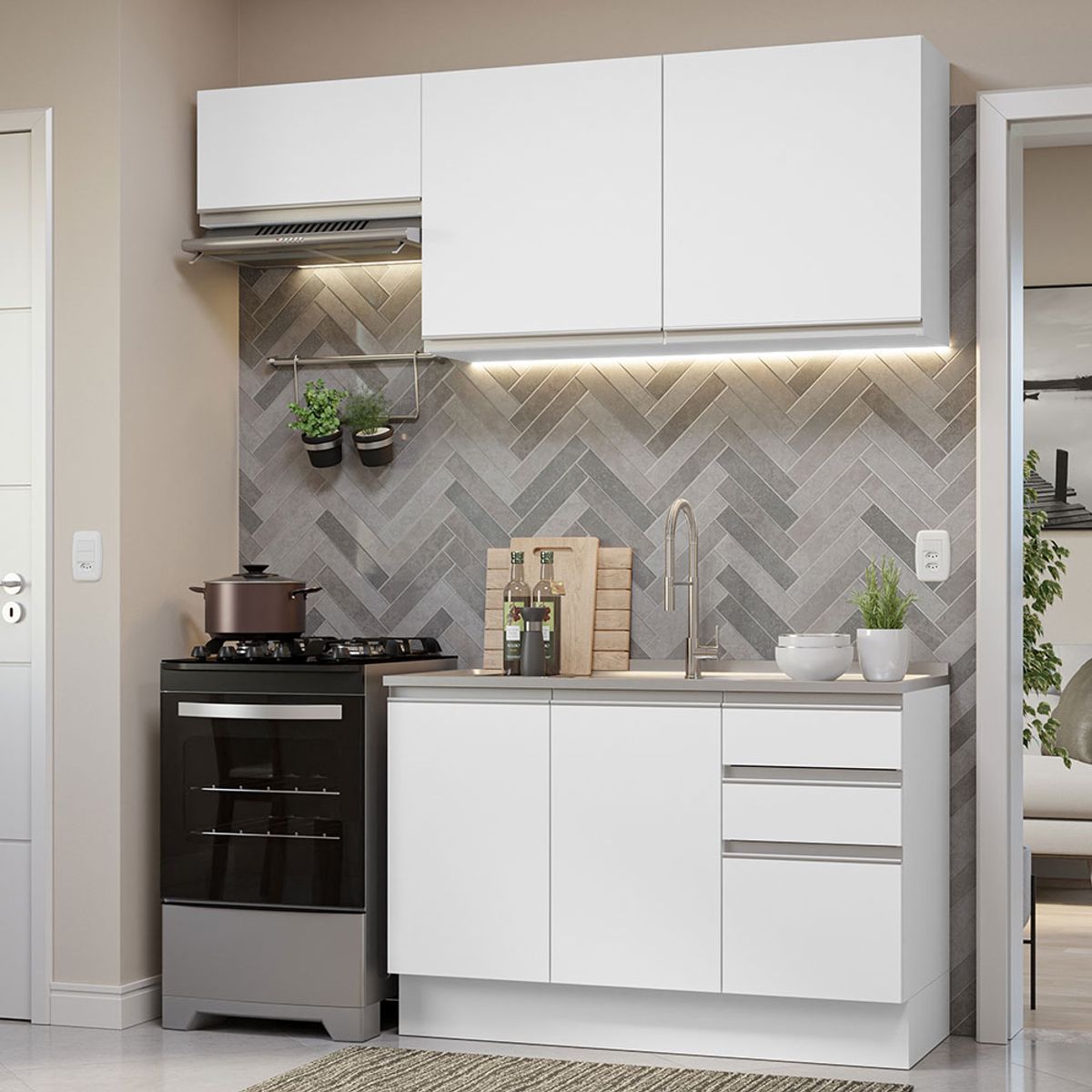 MADESA - Mueble de Cocina Integral Glamy 180 cm 09