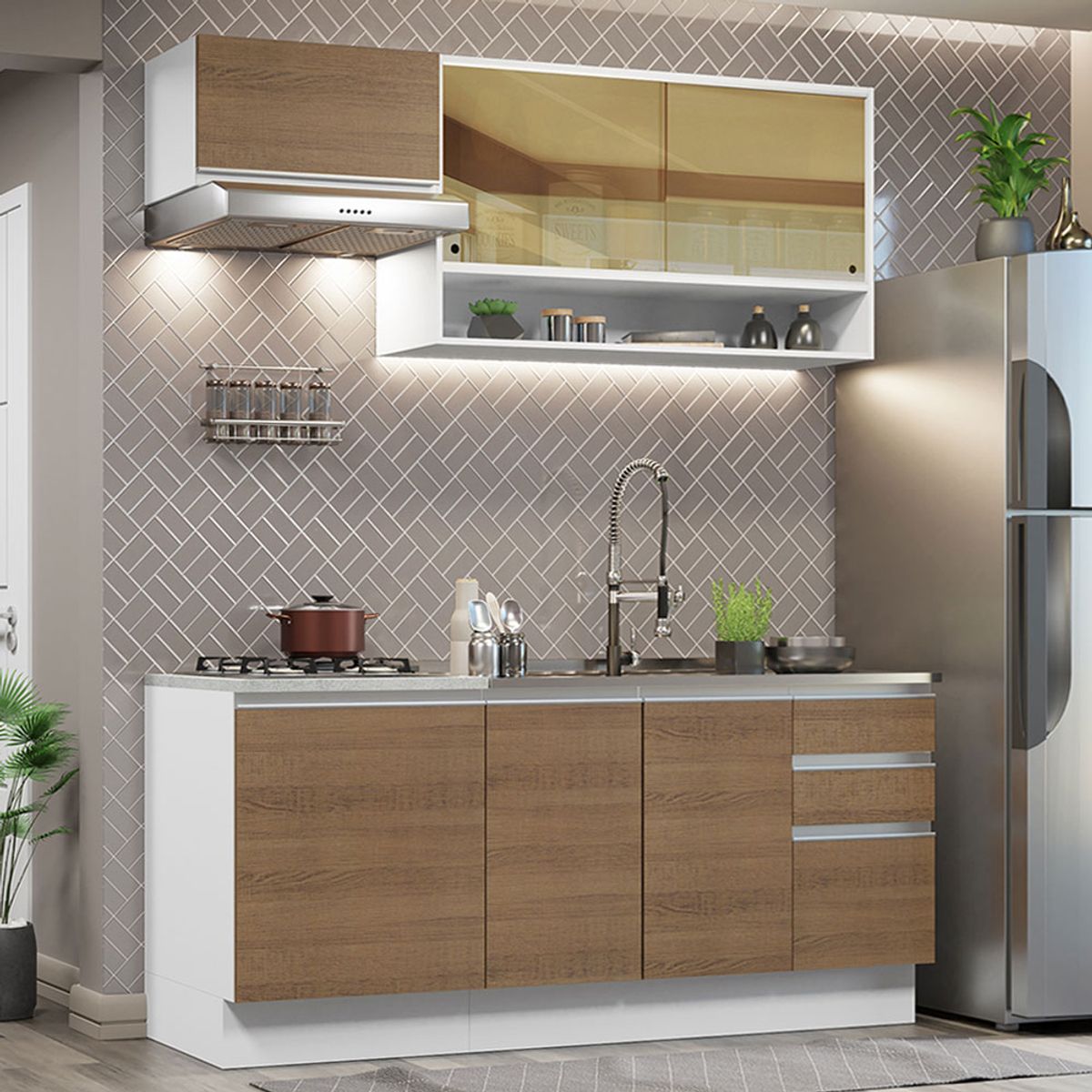 MADESA - Mueble de Cocina Integral Glamy 180 cm 08