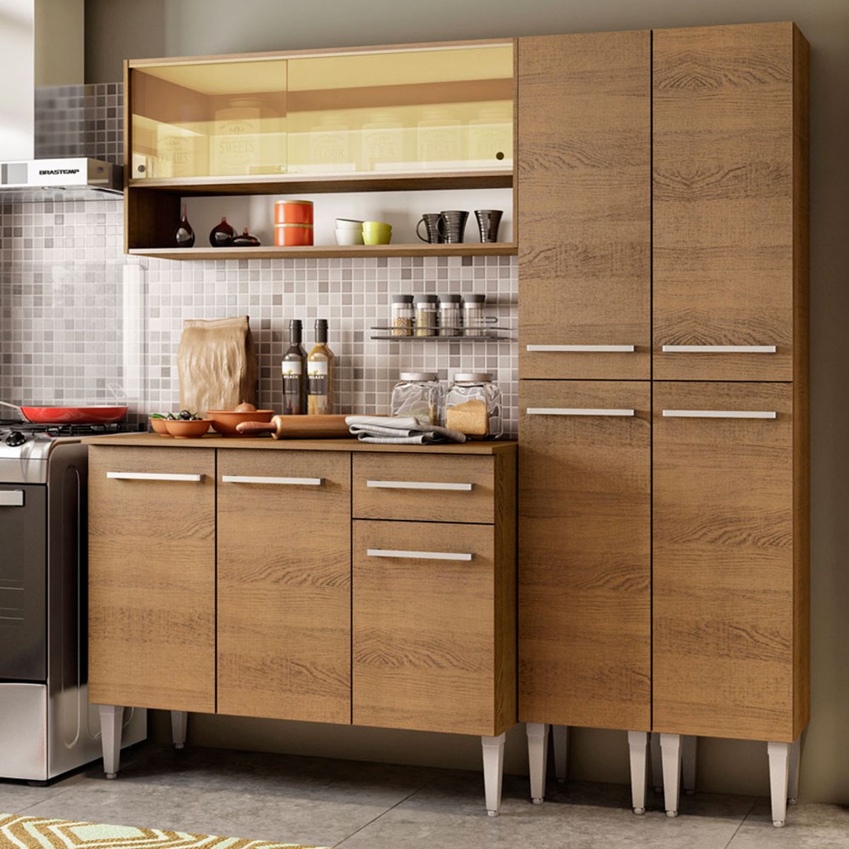 MADESA - Mueble de Cocina Integral Emilly Winter 169 cm