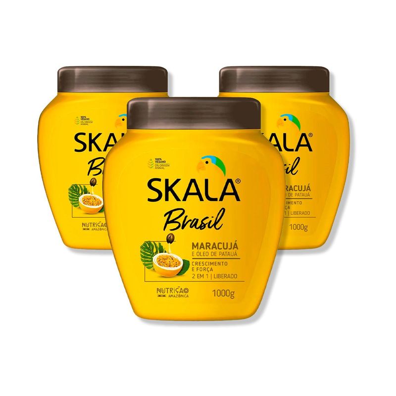 SKALA - CREMA DE TRATAMIENTO BRASIL MARACUYA 1000G - SKALA 3 UNID