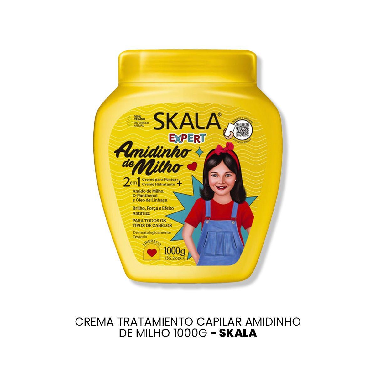 SKALA - CREMA TRATAMIENTO CAPILAR AMIDINHO DE MILHO KIDS 1000G - SKALA EXPERT