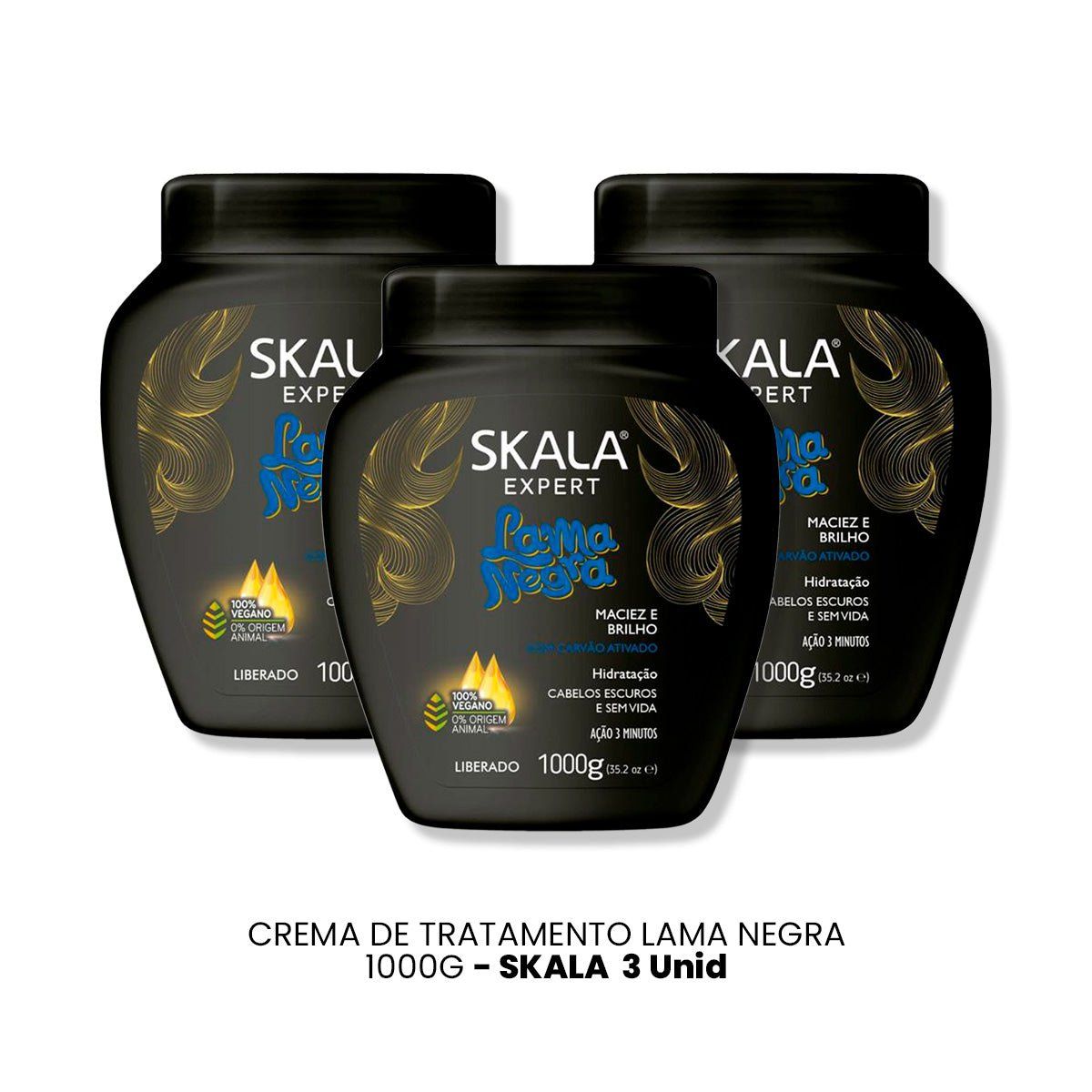 SKALA - CREMA DE TRATAMIENTO LAMA NEGRA 1000G - SKALA 3 UNID