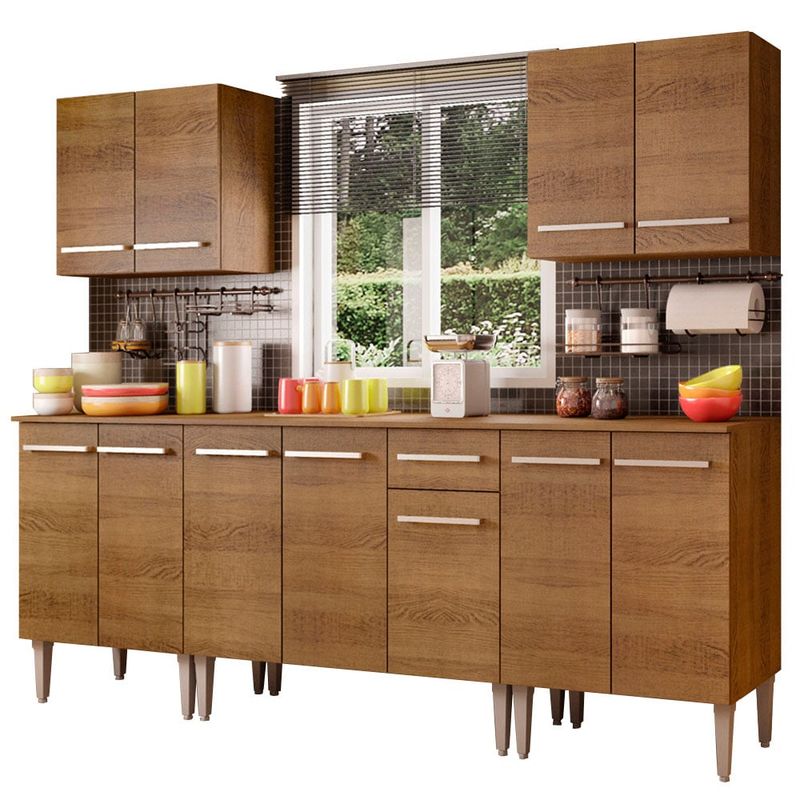MADESA - Mueble de Cocina Integral Emilly King 233 cm