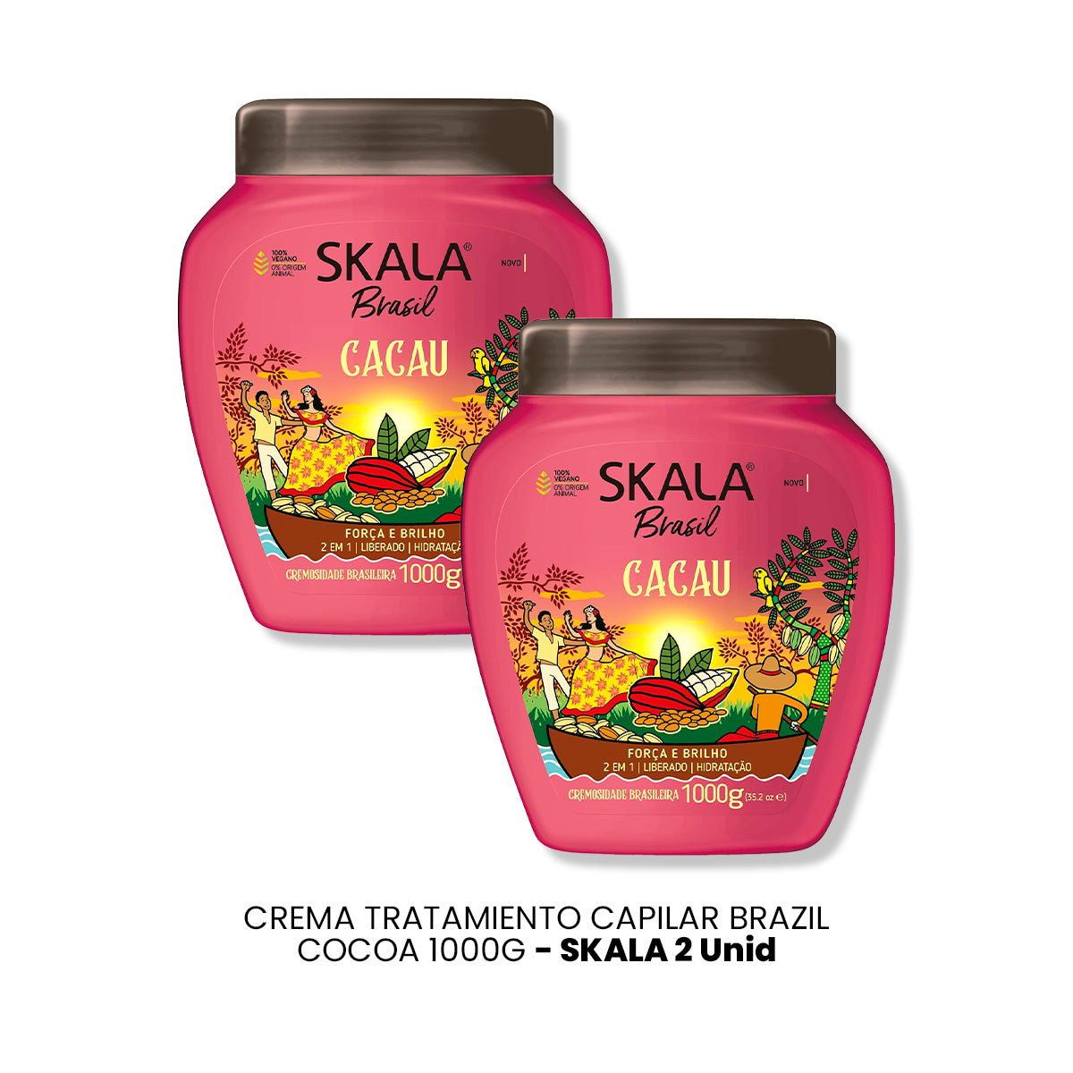 SKALA - CREMA TRATAMIENTO CAPILAR BRAZIL COCOA 1000G - SKALA 2 UNID