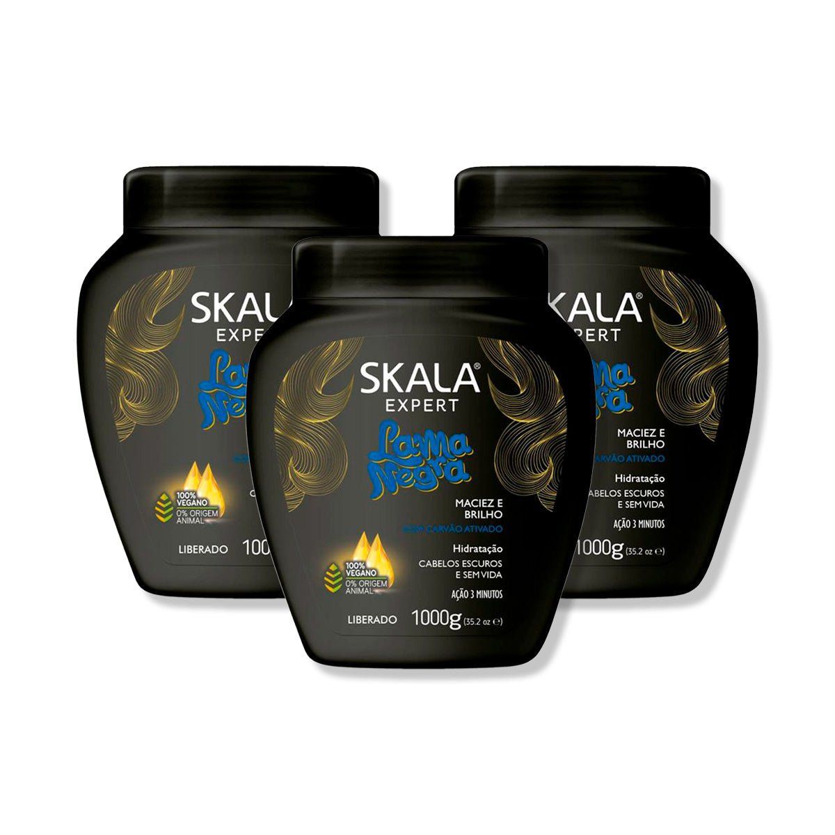 SKALA - CREMA DE TRATAMIENTO LAMA NEGRA 1000G - SKALA 3 UNID
