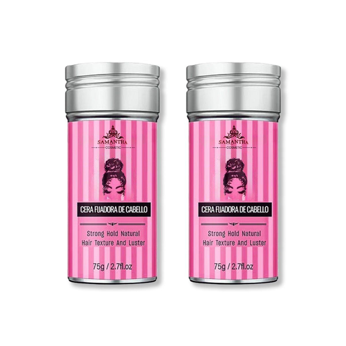 GENERICO - CERA FIJADOR DE CABELO 75G - SAMANTHA 2 UNID