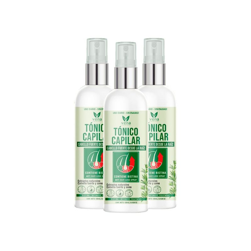 GENERICO - Tónico Capilar 120ml Vena 3 Unidades