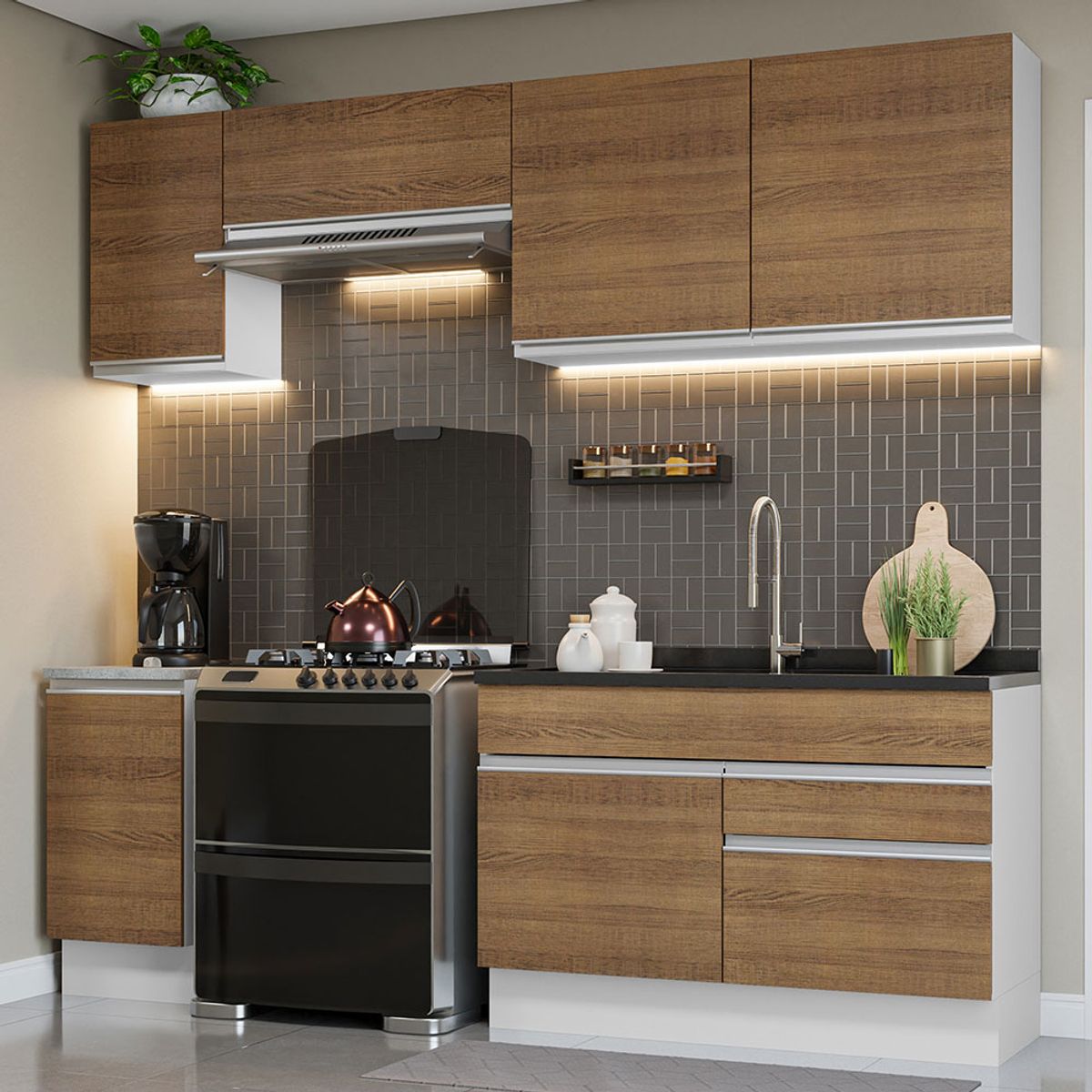 MADESA - Mueble de Cocina Integral Glamy 240 cm 07