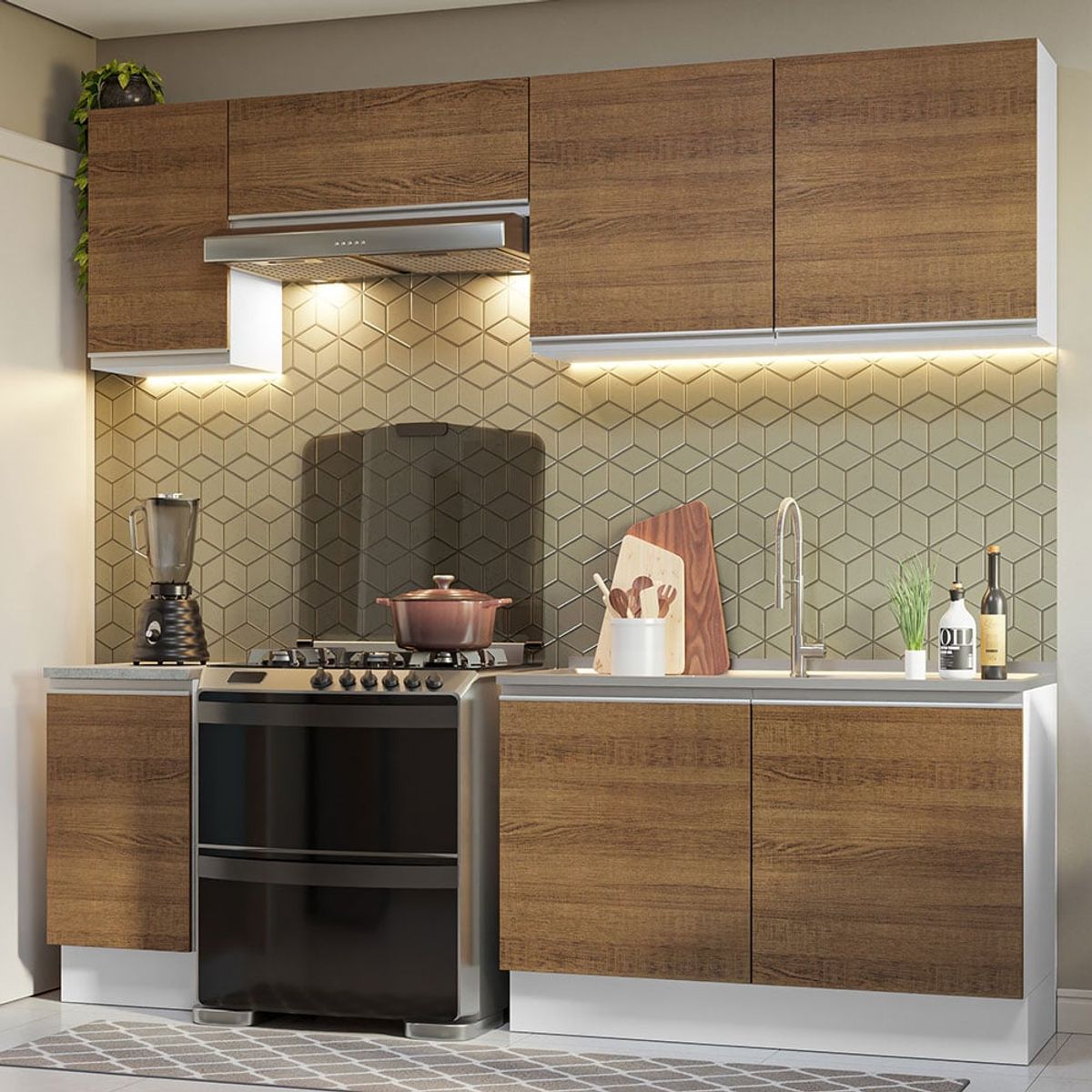 MADESA - Mueble de Cocina Integral Glamy 240 cm 10