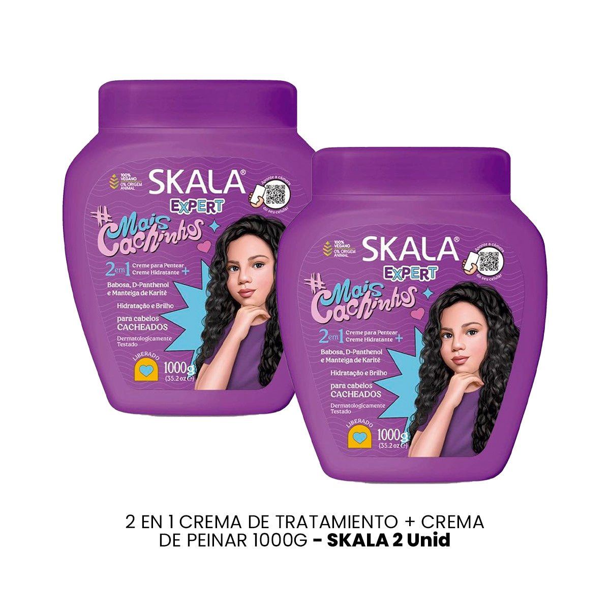 SKALA - CREMA TRATAMIENTO CAPILAR MAIS CACHINHOS SKALA EXPERT 1000G 2 UNID